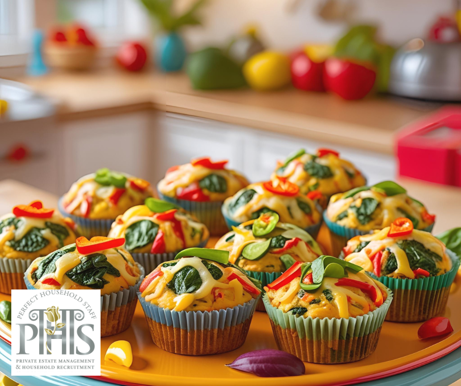 Cheesy Veggie Muffins served as part of nanny meal ideas for fussy eaters