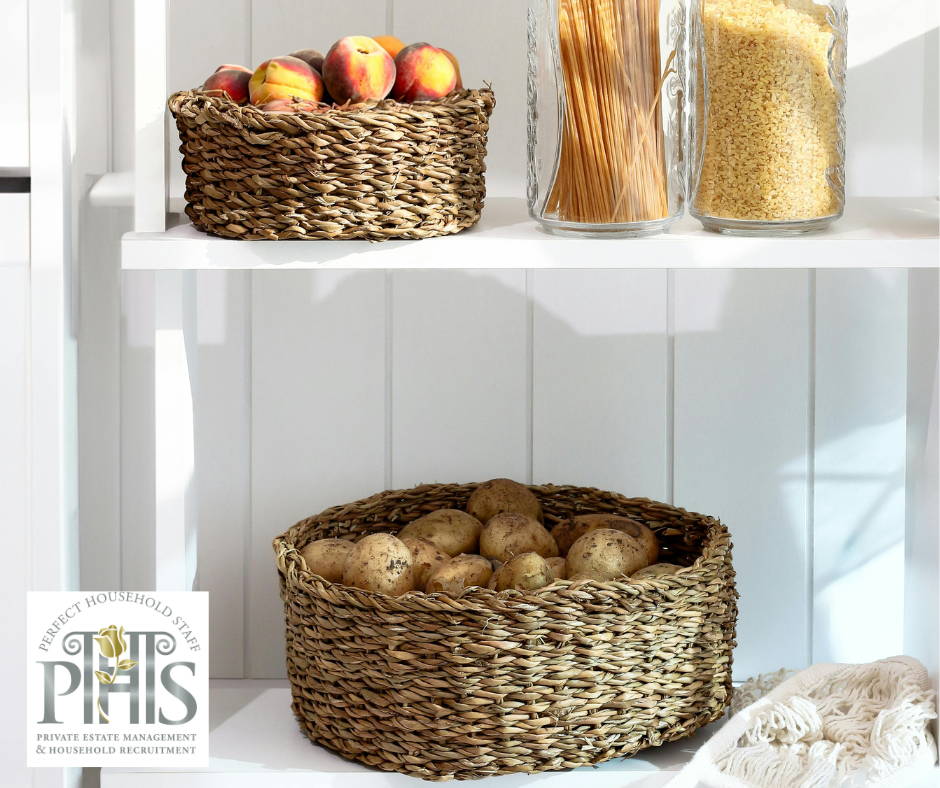 Professional pantry organisation ideas to maximise your pantry space with smart storage solutions including tiered shelving and stackable baskets