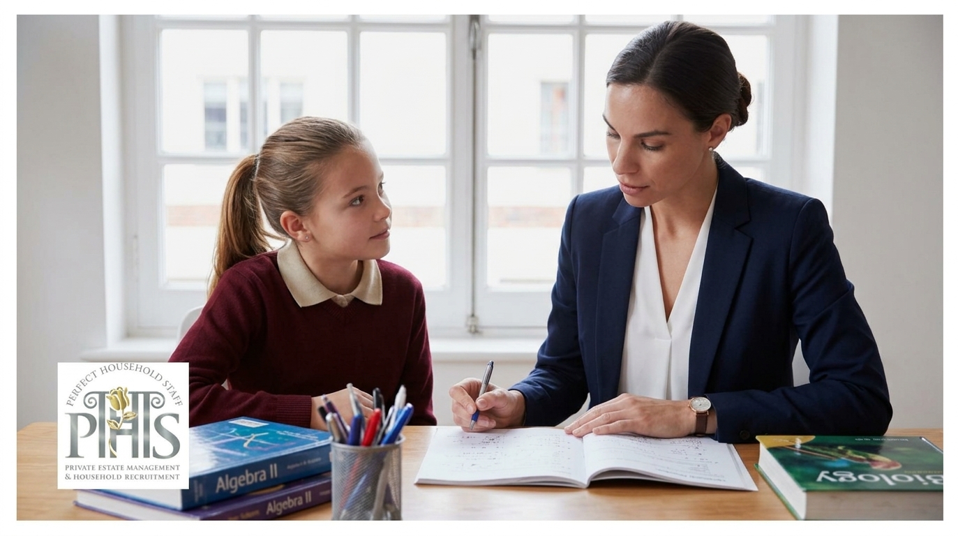 Professional governess providing private tuition in an Italian family residence for governess jobs Italy