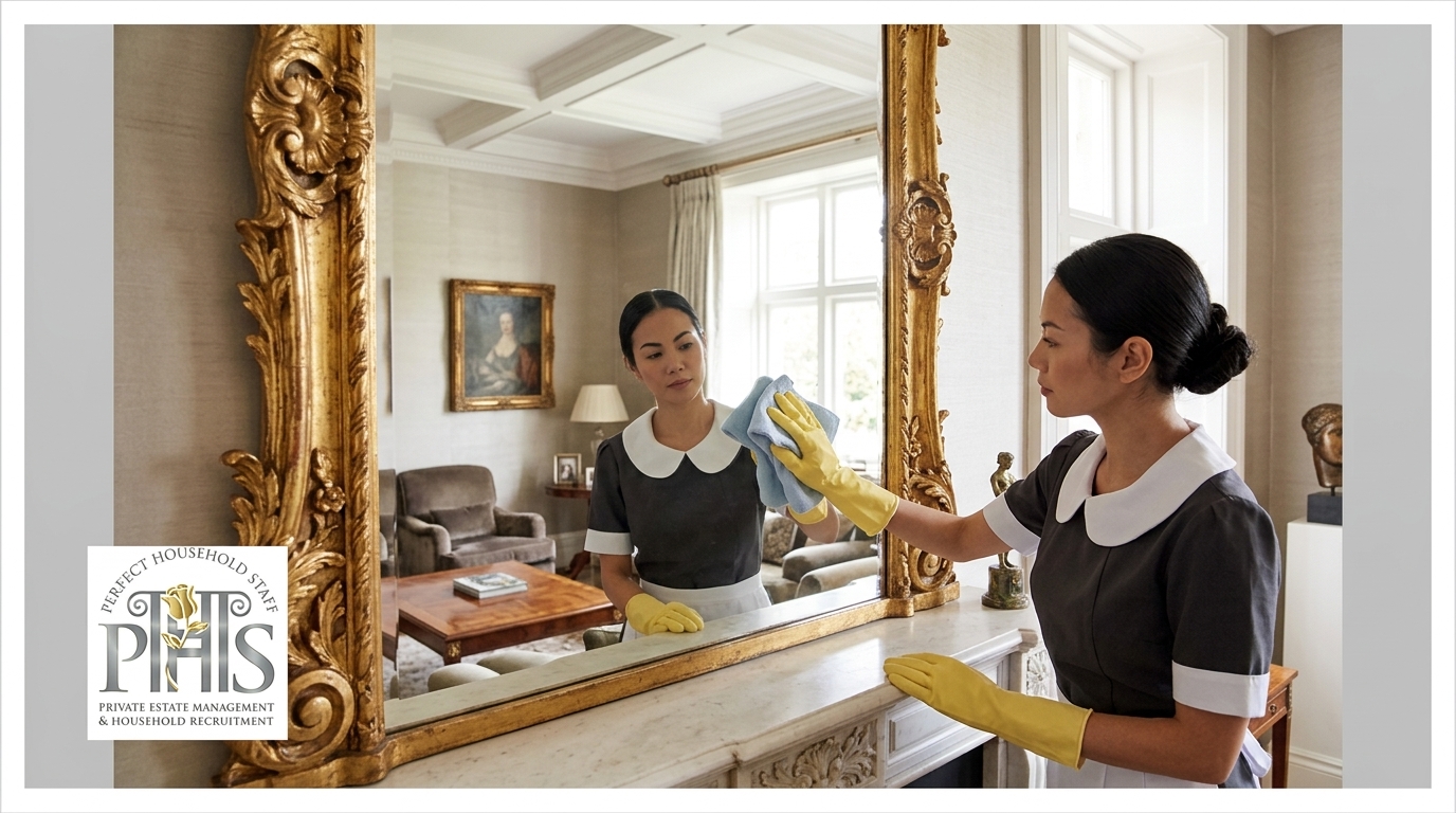 Housekeeper agency North East England providing professional domestic staffing services for a luxury private household