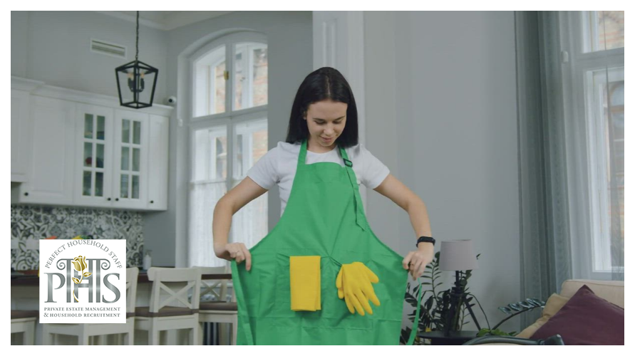 Professional housekeeper cook preparing gourmet meals for housekeeper cook jobs Channel Islands in Jersey estate kitchen