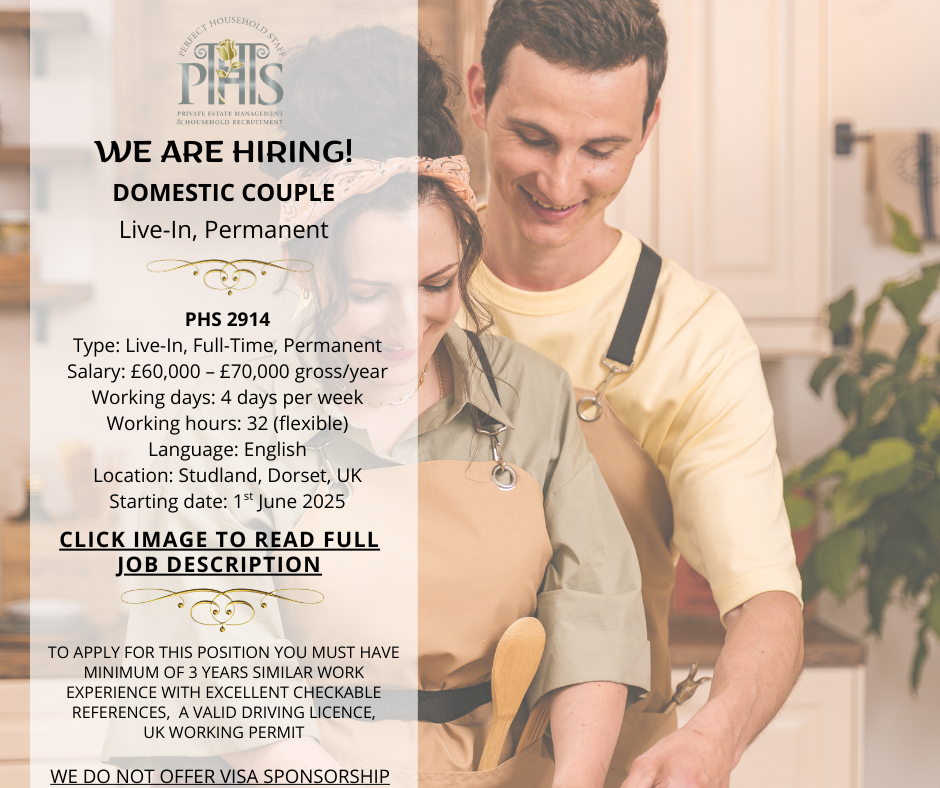 Live in couple position in Dorset