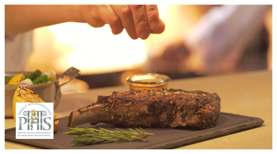Professional private chef preparing gourmet dishes in a luxury kitchen – private chef jobs Milan