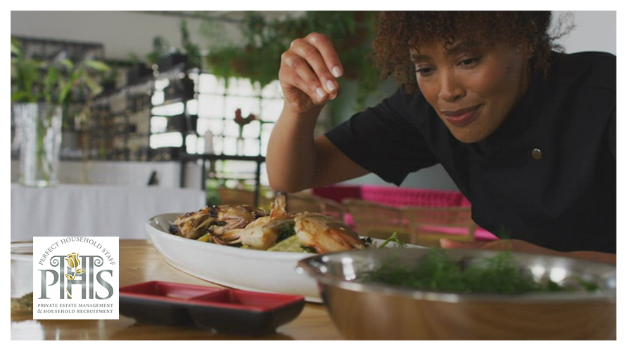 Private Cook job Guernsey - chef preparing a gourmet meal in a luxury household